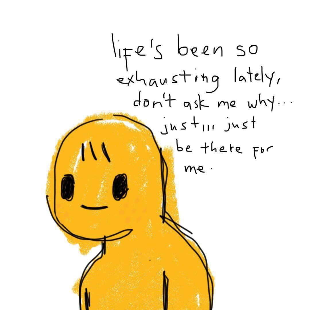 ruokanyday's tweet photo. It’s normal to feel burnt out at this time of year.

If someone you care about is struggling, don’t try to fix things.

Instead, let them know you’re there and ready to support them, however you can.

We love this simple yet important reminder from validemotionsmo https://t.co/uIVsn0Q0t0
