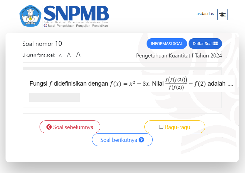 🤣Wah Pengetahuan Kuantitatif (PK) ada isian, mantabb! Makin semangat aja ga sih, wkwkwkw