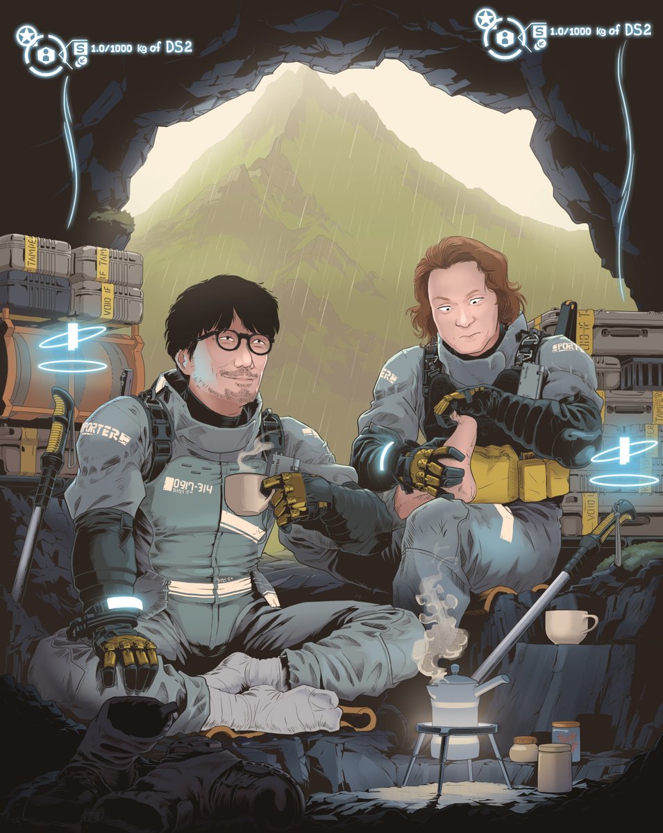 the Porters are on their way to bring you the precious DS2 cargo #頑張ってください #デス・ストランディング #wktk #DeathStranding #ds2 #porter #bridges #cargo #timefall @Kojima_Hideo @HIDEO_KOJIMA_EN @KojiPro2015 #dsfanart