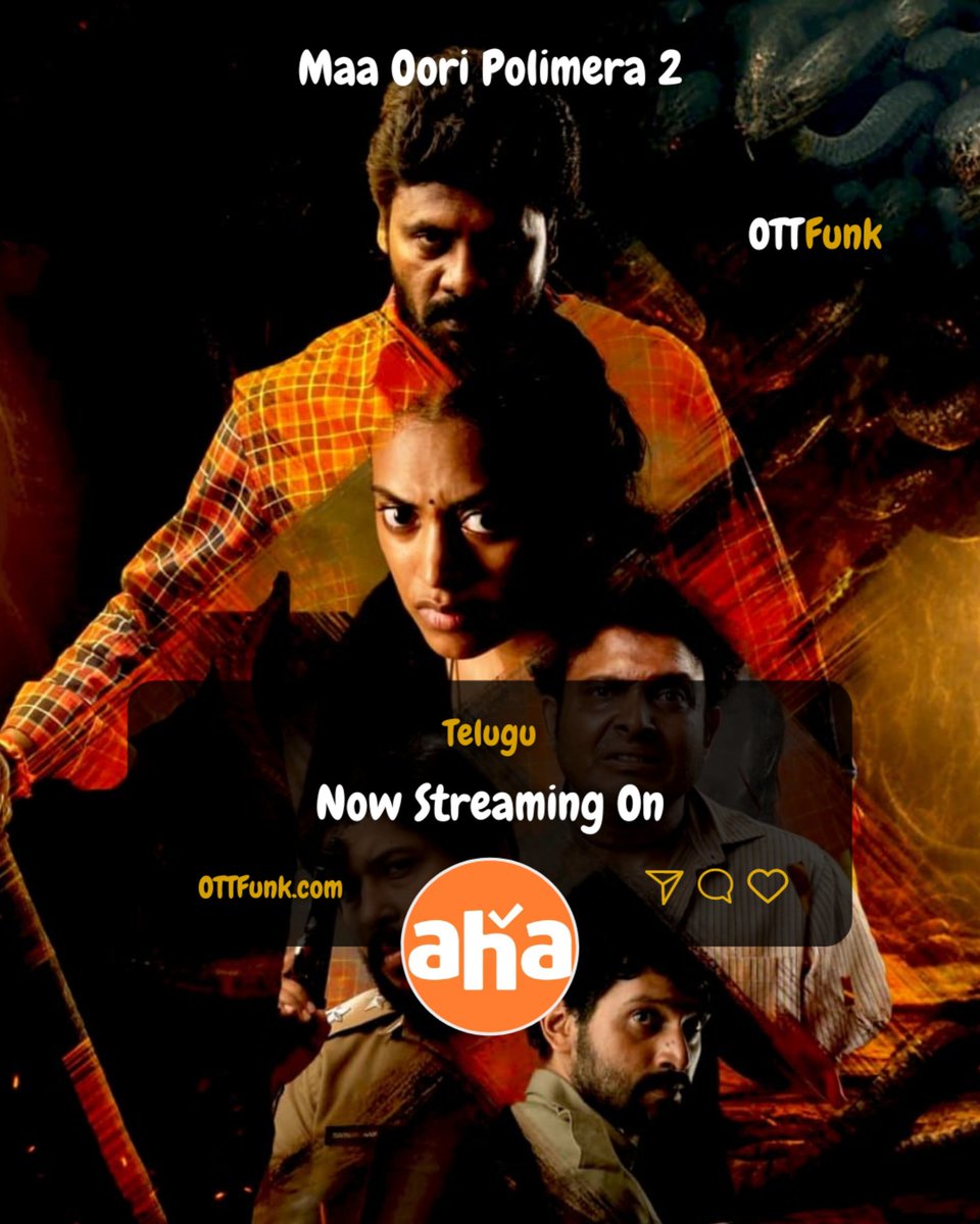 OTTFunk's tweet photo. #MaaOoriPolimera2 Now Streaming On #Aha

🍿 https://t.co/ysNjtX6ZQg

#MaaOoriPolimera Streaming On #DisneyPlusHotstar

🍿 https://t.co/rXM93EkvBo

🔉 Telugu

Follow - @OTTFunk

#Polimera2 #SatyamRajesh #Kamakshi #Tollywood #HiNanna #Nani #ExtraOrdinaryMan #Salaar #OTTFunk https://t.co/6vPke3aRgm