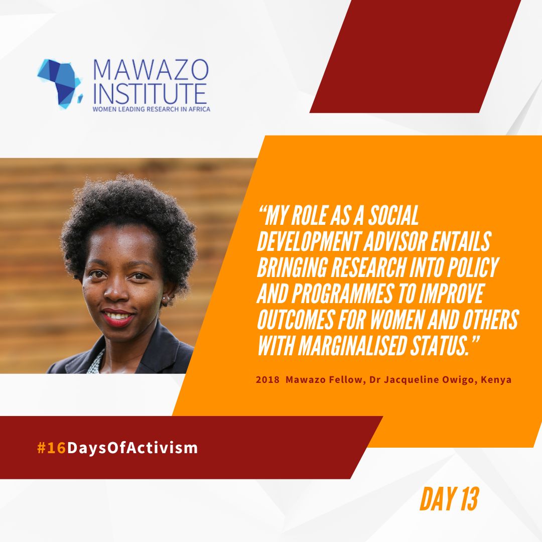 My role as a Social Development Advisor entails bringing research into policy and programmes to improve outcomes for women and others with marginalised status.