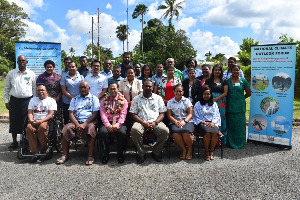 FJMETservice's tweet photo. @FJMETservice hosted its 6th National Climate Outlook Forum earlier this week in Suva.

This year’s forum focused on Agriculture with objectives to improve collaboration with the agriculture sectors and develop tailored seasonal forecast products. https://t.co/P5boujvnD9