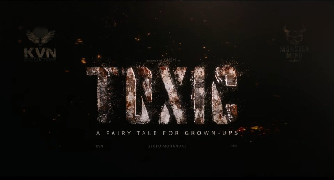VTVFilmz's tweet photo. Yash19 Titled as TOXIC..
#TOXIC ☣️ A Fairy Tale for Grown-ups..
Grand Theatrical Worldwide Release on :: 10.04.2025 🔥

#Yash19 #Yash #Yash19Loading #Yash19TitleOnDec8th #YashBOSS #SaiPallavi #MrunalThakur #ShraddhaKapoor  #Yash19TitleOnTomorrow #GeethuMohanDas #KVNProductions https://t.co/lIffRKWGwc