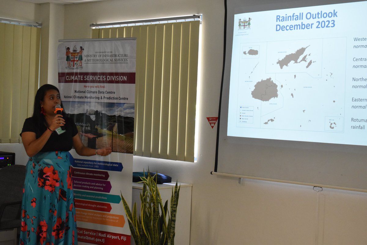 FJMETservice's tweet photo. @FJMETservice hosted its 6th National Climate Outlook Forum earlier this week in Suva.

This year’s forum focused on Agriculture with objectives to improve collaboration with the agriculture sectors and develop tailored seasonal forecast products. https://t.co/P5boujvnD9