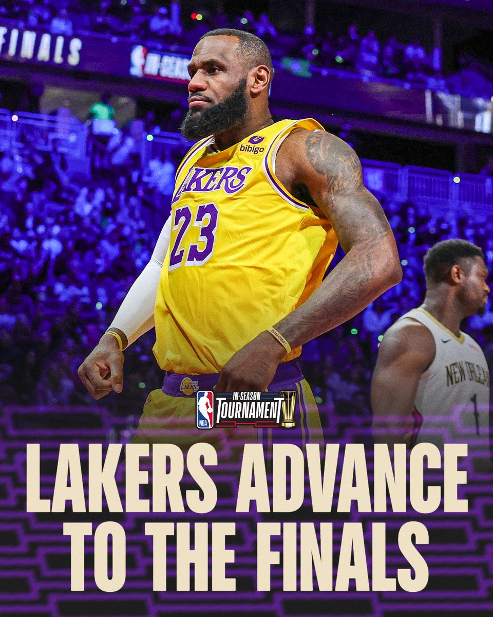 THE LAKERS ARE HEADED TO THE IN-SEASON TOURNAMENT FINAL ✨