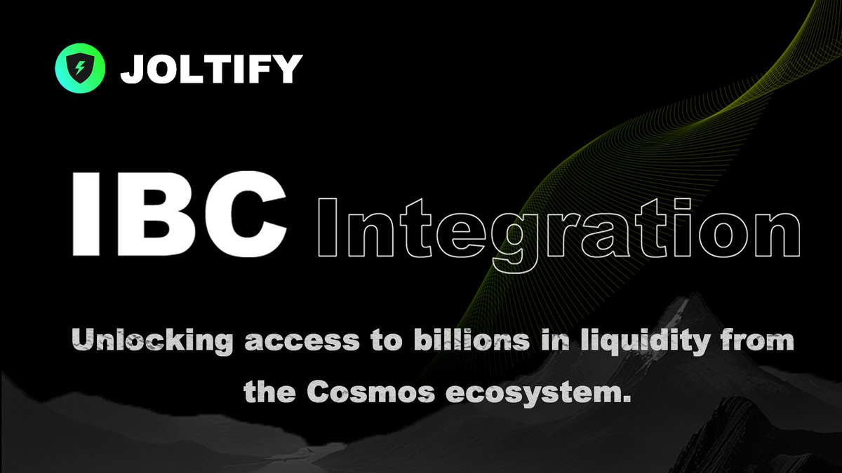 📢 Big news! 🚀 Joltify Chain has officially adopted the Inter-Blockchain Communication (IBC) protocol, unlocking the gateway to bridge billions of assets from the Cosmos ecosystem to Joltify! Let's take a closer look at what this means for Joltify and its mission to become an L1