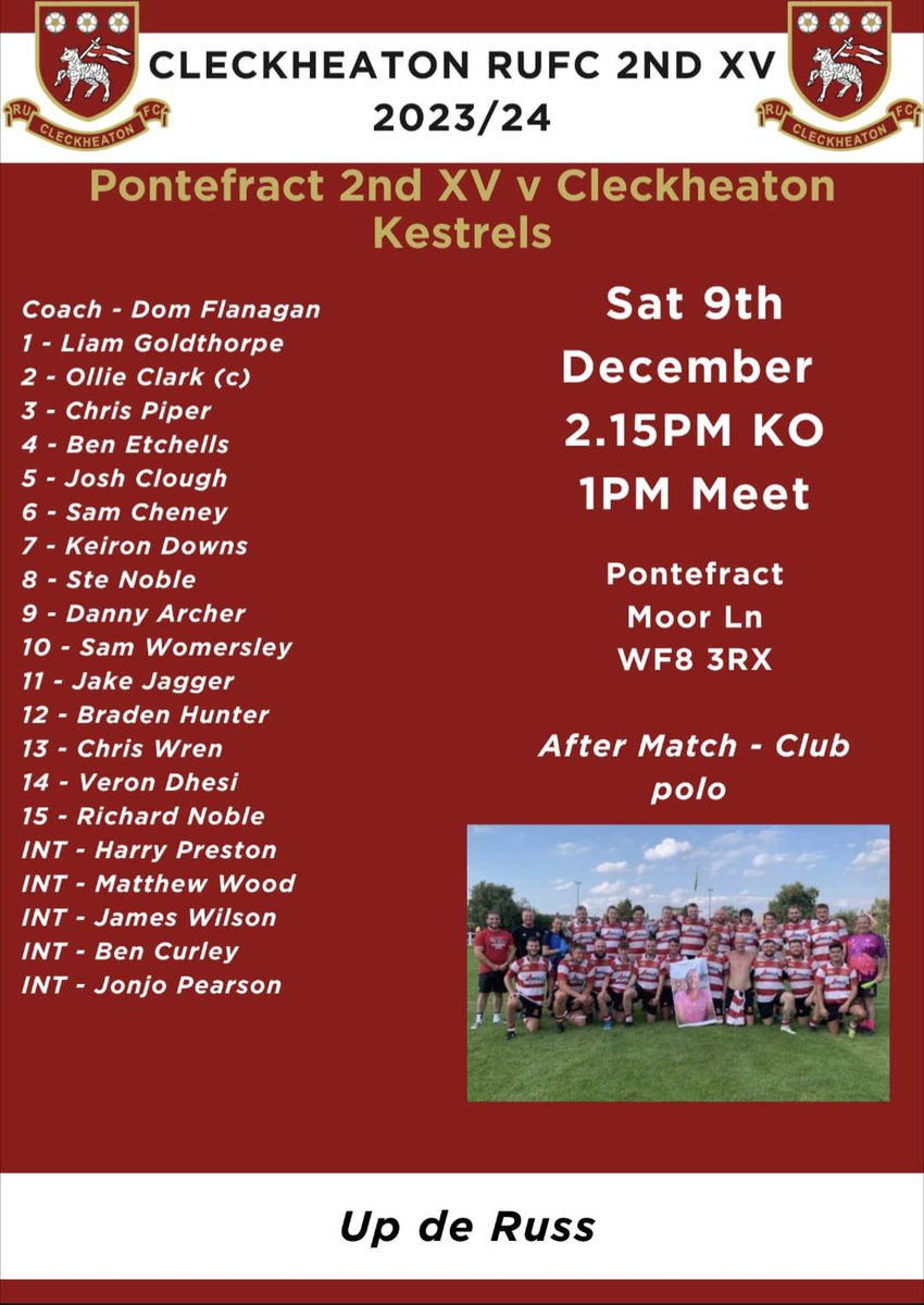 Cleckheaton RUFC tweet media