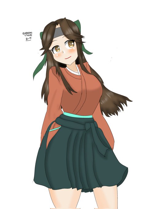 「hakama short skirt headband」 illustration images(Latest)