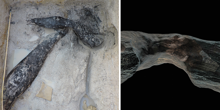 Before there were humans, around 476,000 years ago, someone was building a wooden structure in Africa - changing everything we thought we knew (again!) archaeology.org/issues/537-fea…
