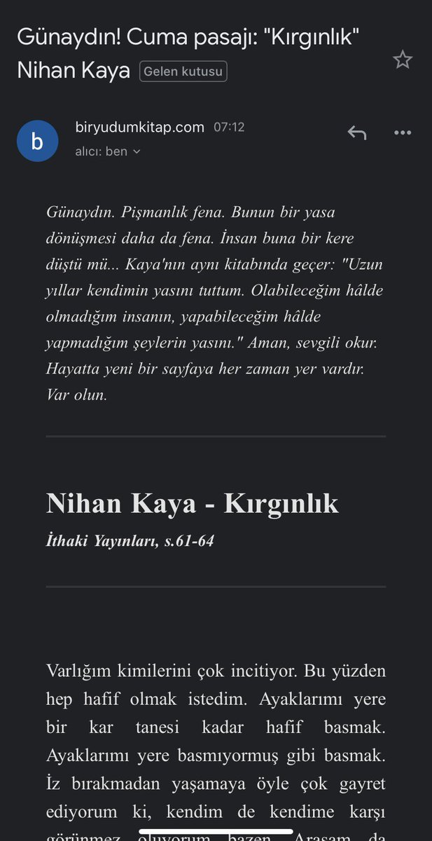 Günaydın bu sabah @biryudumkitapp köşemizde @nihanka var olleyy!🤩🫶🏻 #günekitaplabaşla #kitapgelenkutumda