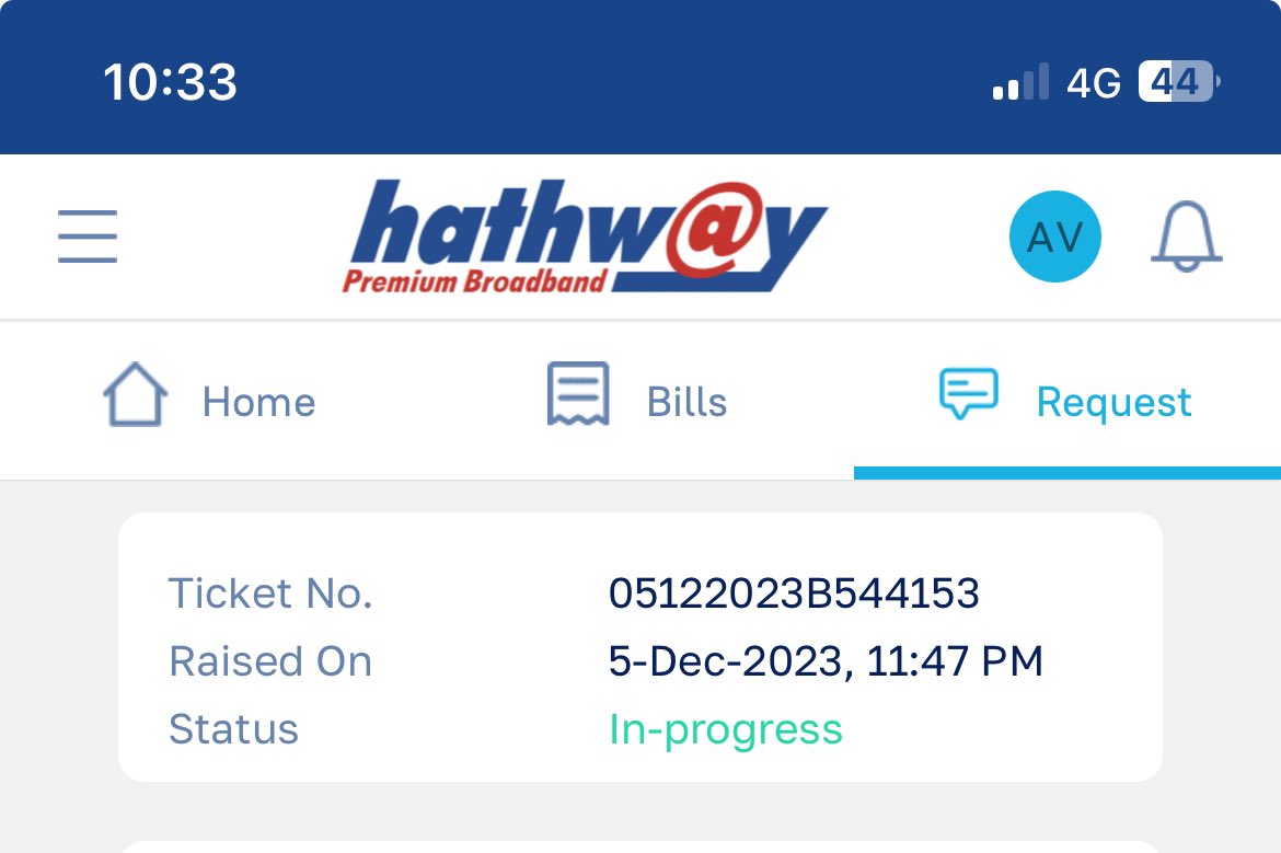 AjayVishwanath's tweet photo. @HathwayBrdband no internet in Airview apartments, manapakkam for like 5 days now. Ticket is still open. Each agent is giving their own preferred ETA for resolution. When will you intervene and resolve? https://t.co/C5z7NEm02d