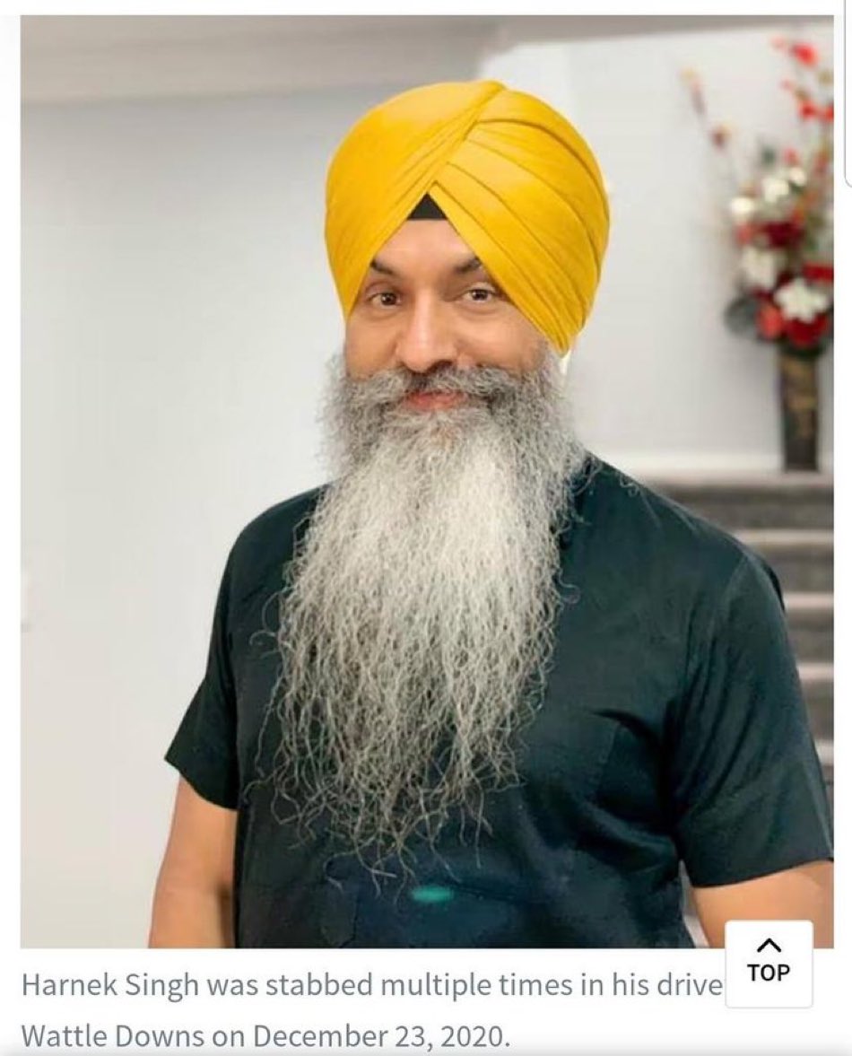 FightAgainstK's tweet photo. Harnek Singh, an Auckland-based radio host, who opposed Khalistan, endured a brutal attack by a group of men.

With over 40 stab wounds, he underwent more than 350 stitches and multiple surgeries for recovery.

NZ court convicted three Khalistanis for plotting to kill him. https://t.co/BONC40gg62