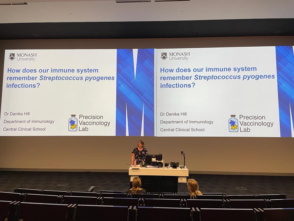 What a great week at #ASI2023NZ! Honoured to present this morning on the research focus of my new lab @MonashImmunol @MonashCCS. Thanks @ASImmunology for the opportunity! #newPI #strepA #Vaccines