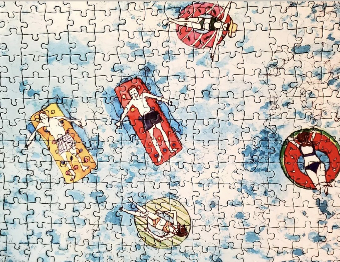 Some beautiful progress shots from@seepuzzles with our Poolside puzzle! 🧩this design has got us missing the warm weather…we love seeing your progress and compete shots 😍❤️ 

#puzzling #puzzles #wip #puzzletime #puzzlelovers #poolside #giftideas #puzzler