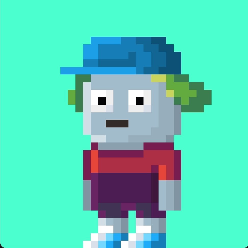 I thought this was so cool by the <a href="/_Pixel_People_/">Pixel People Art Collaboration</a> team. My actual nft is the star of the show in the downloadable game PXL HOP. 
Now I definitely suck at it lol, but this is pretty damn cool! 
pxlhop.netlify.app
Can you beat my score of zero?😂. 
No I kid, I got 3 🙄😂