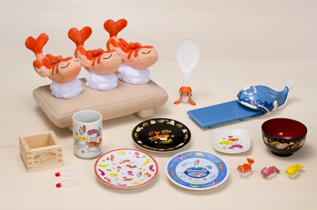 シャリタツをメインにしたグッズ、「だいスシ!シャリタツづくし」が