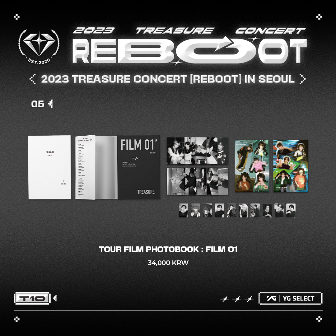2023 TREASURE CONCERT [REBOOT] IN SEOUL OFFICIAL MERCH LINE UP