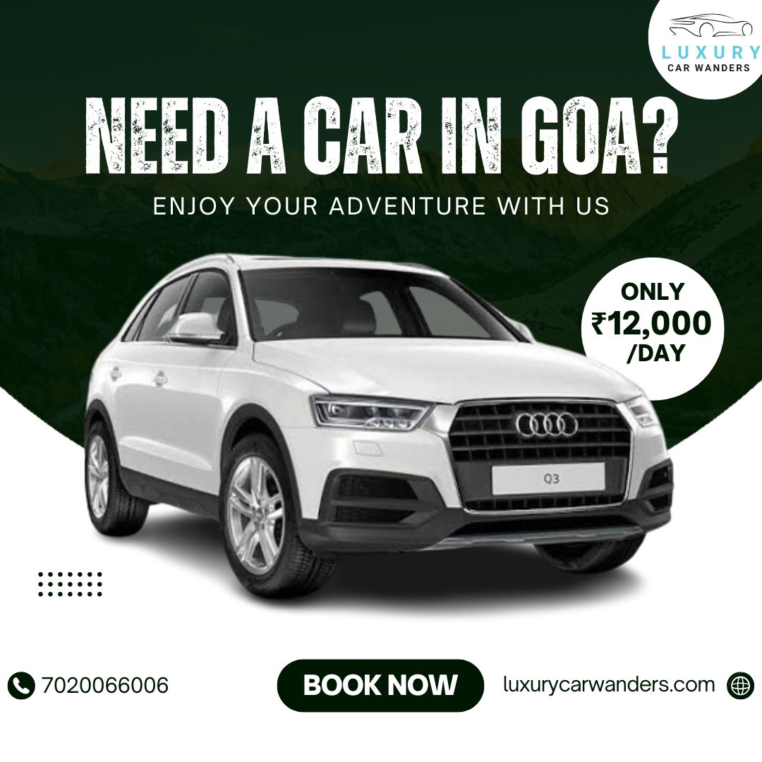 Experience the epitome of luxury and performance with the Audi Q3. 
Elevate your journey – Rent the elegance, drive the extraordinary.
Call us now!!! 7020066006

#AudiQ3Rental #LuxuryOnWheels #DriveInStyle #AudiAdventure #RentTheExperience #CarRental #ExploreWithAudi #Q3Experienc