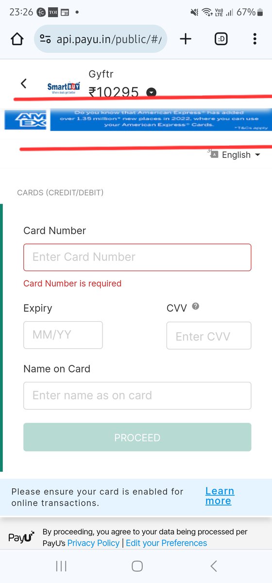 JabWeFret's tweet image. #Amex ads on #smartbuy gyftr portals
kya din aa gaye hai

#ccgeek
#referral