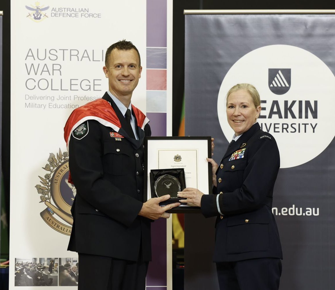 ComdtAWARC's tweet image. Congratulations Australian War College Class of 2023 on your graduation today! May your year at the College hold you in good stead for your future career challenges, and build lifelong friendships | #ForTheFutureWeLearn