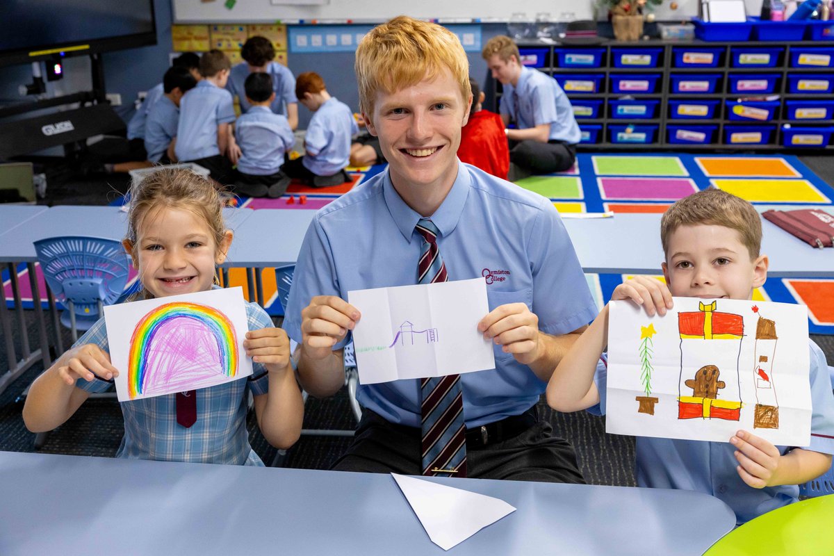 It’s tradition at OC for our Year 12s to spend a morning in the Junior School just before they graduate. The Senior students thoroughly enjoyed connecting with their younger peers and reminiscing about their own journey through school. #BackToWhereItAllBegan #iamanOCkid #OCspirit