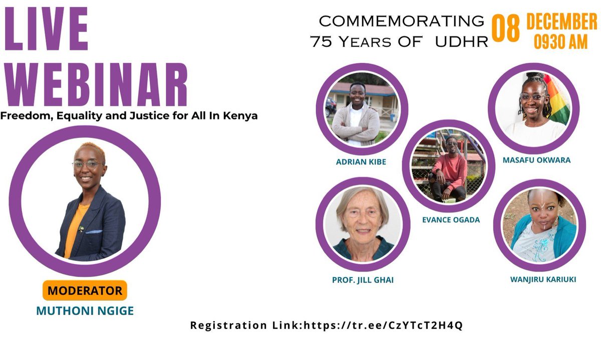 Jacintamutua286's tweet photo. Welcome join us at 9.30am to celebrate 75years of UDHR.Topic freedom equality and justice for all in Kenya. Don't be left out.
@agalfrommombasa 
@TusemezaneSasa https://t.co/biLBI6wB99