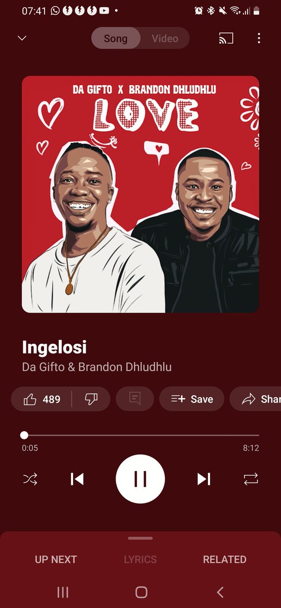 Finaly out, been waiting. Brandon Dhludhlu's vocals are on ☝️ 💯