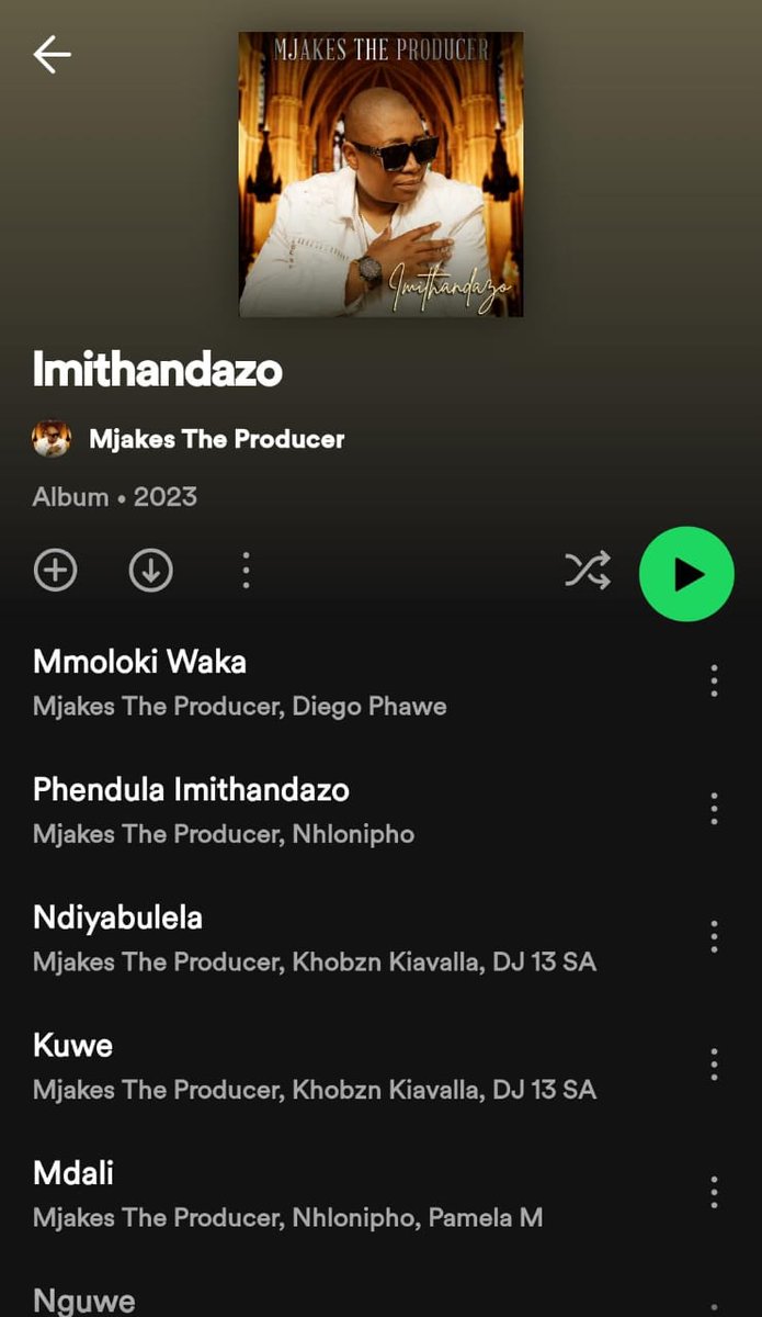 Mjakes The Producer has been cooking... He dropped the album titled #Imithandazo🙌🙌🔥