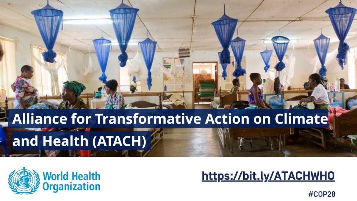 To tackle the impacts of #ClimateChange on #pregnant women #newborns #children we need collective action: the @WHO Alliance for Transformative Action on Climate and Health (ATACH) is one avenue to deliver that #ClimateAction #COP28 bit.ly/ATACHWHO