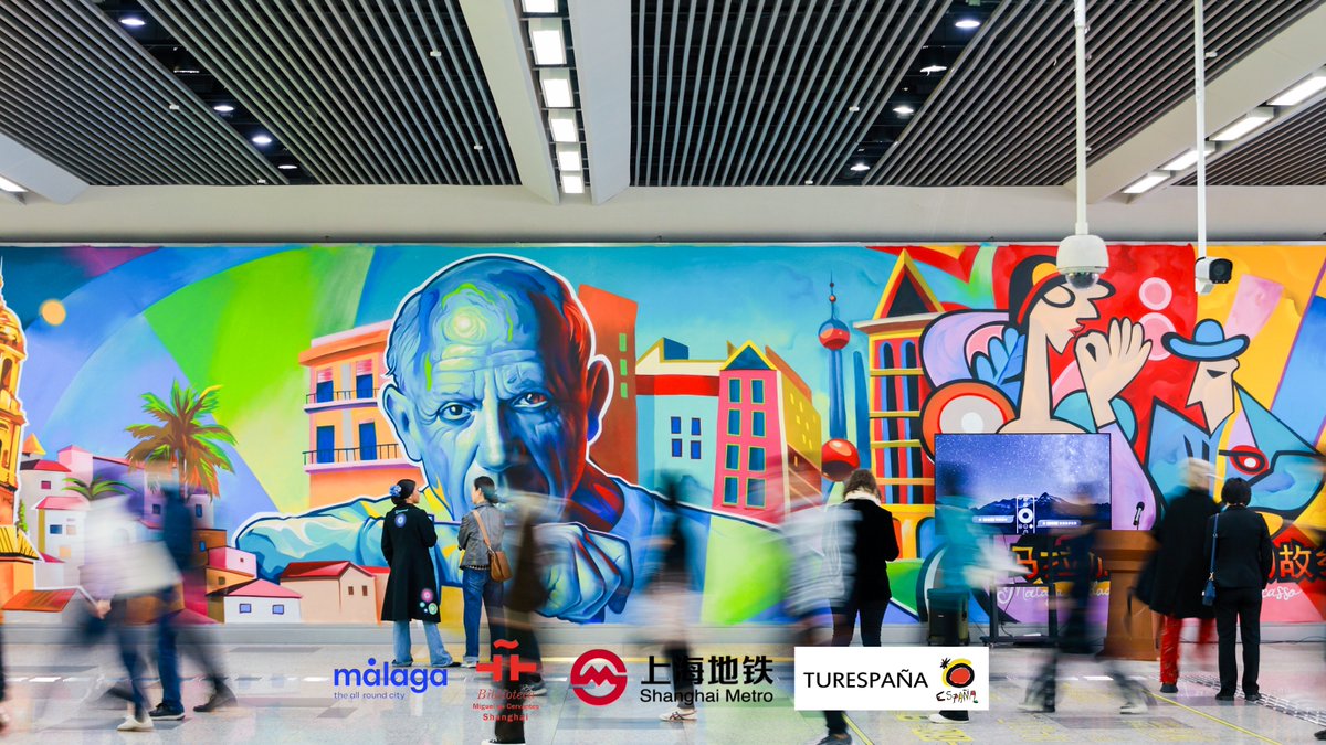 ShLetsMeet's tweet photo. 👨🎨 Shanghai's Metro stations will feature cool #graffiti works of #Picasso and his hometown #Málaga!
Inspired by the Spanish #art master, and the scenic views of Málaga and #Shanghai, Spanish artist Eduardo Luque, aka #Lalone, will create three murals at Xintiandi, Jiao Tong University and Longyang Road stations. The one at Longyang Road Station will be on permanent display. Check them out during your daily commute!
@malaga @pacodelatorrep @InstCervantes @EmbEspChina @ConsulChinaBcn @spain