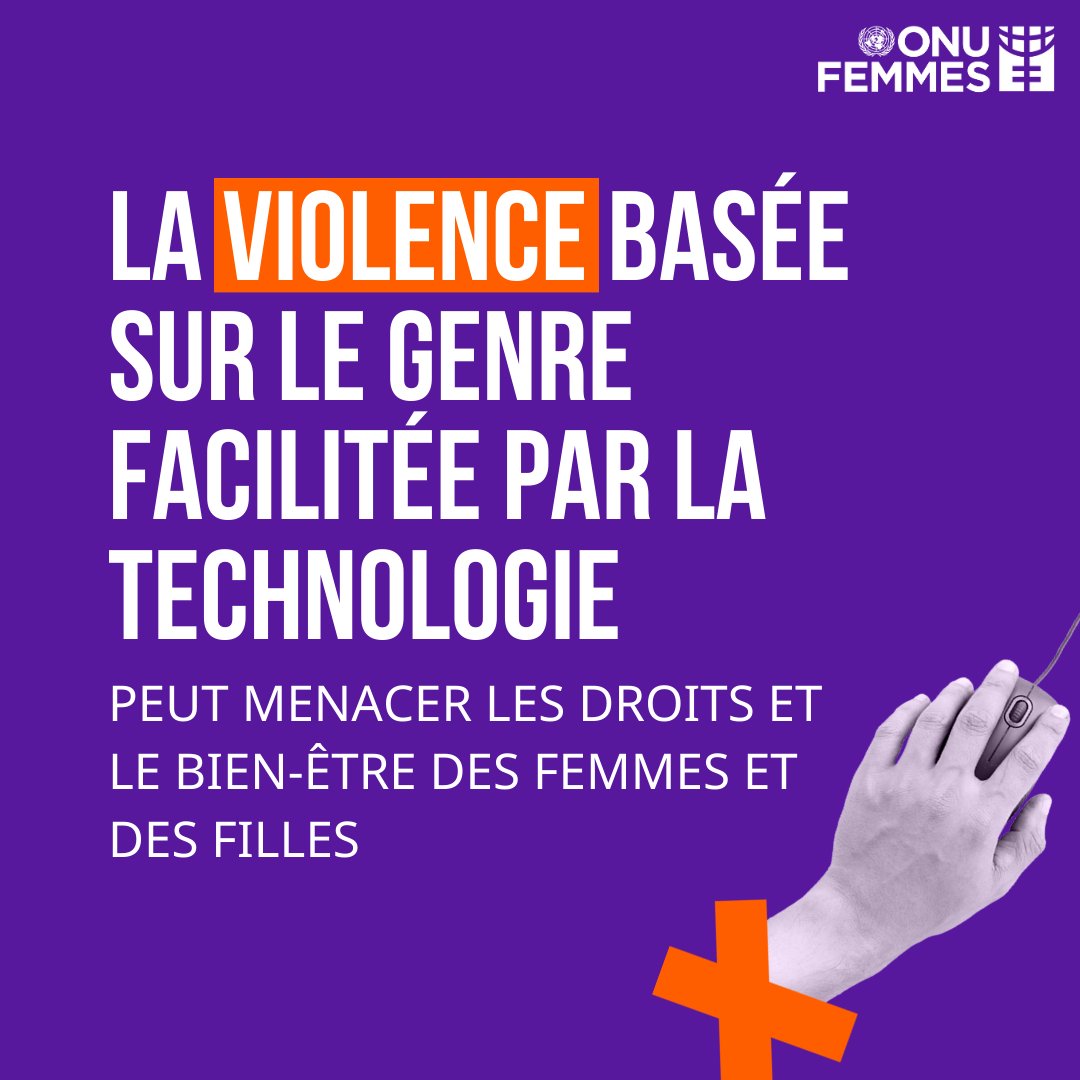 ❌Cyberintimidation
❌Harcèlement en ligne
❌Trolls
Ce sont là quelques formes de violence basée sur le genre facilitée par la technologie, qui peuvent menacer les droits et le bien-être des femmes et des filles.

👉Pour en savoir plus: unwo.men/3tVa50QfEuv

#16Jours
