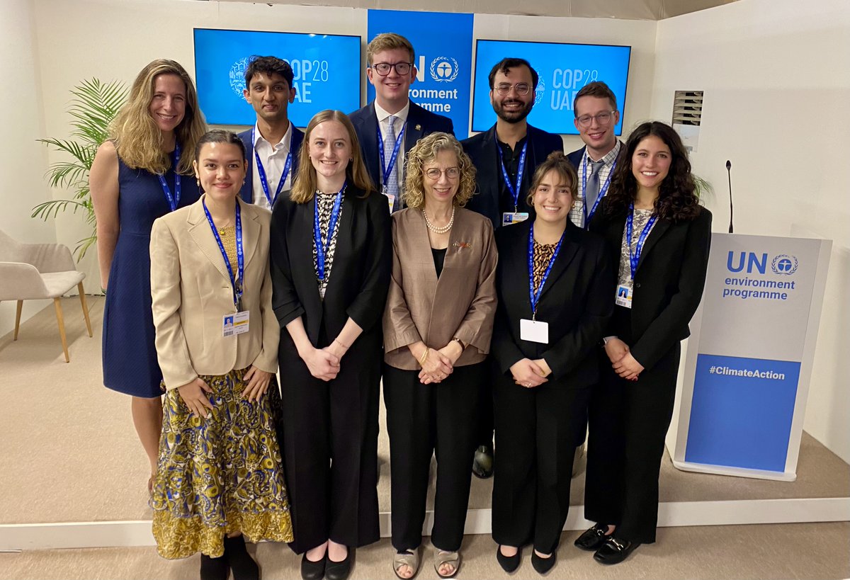 Inger Andersen (@andersen_inger) on Twitter photo What a way to start the second week of #COP28 by meeting students from <a href="/IUBloomington/">IU Bloomington</a> at the <a href="/UNEP/">UN Environment Programme</a> Pavilion.
Their knowledge, leadership and passion for addressing the #ClimateCrisis is fantastic to see. Enjoyed answering their great questions! What a way to start the second week of #COP28 by meeting students from <a href="/IUBloomington/">IU Bloomington</a> at the <a href="/UNEP/">UN Environment Programme</a> Pavilion.
Their knowledge, leadership and passion for addressing the #ClimateCrisis is fantastic to see. Enjoyed answering their great questions!