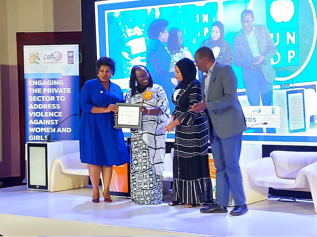 We have been recognized by the @UNDPUganda as a Gender Champion for the Gender Equality Seal