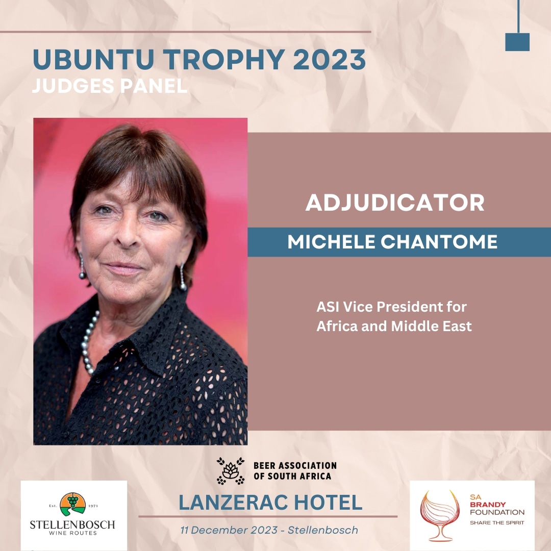 Michele Chantome is the Vice President of the @asisomms and she will be judging the 2023 @StellWineRoute Ubuntu Trophy, one of the three international members of the jury, offering the winning team an unprecedented endorsement. May the best sommeliers win