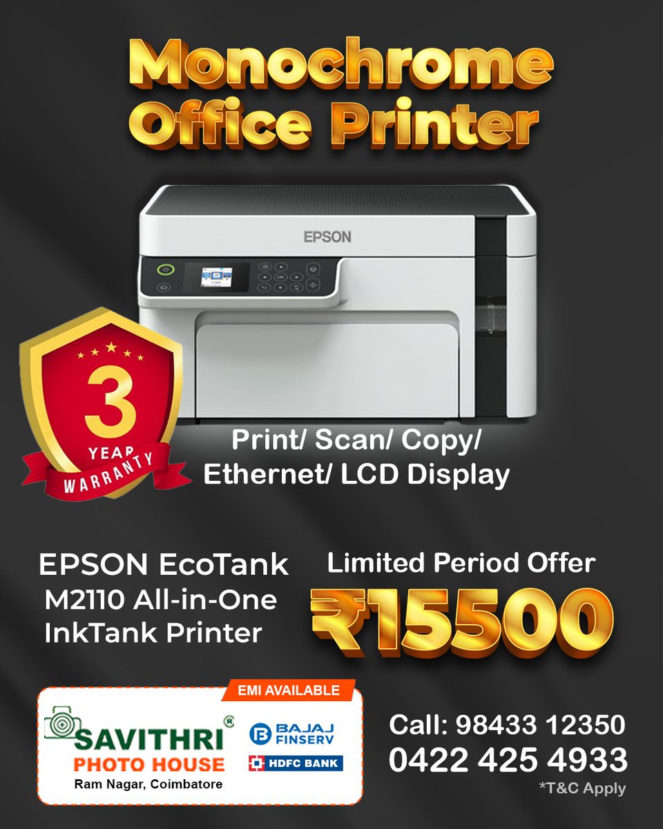 SavithriPhotoH's tweet image. The Essential Products you need for your work or passion or home workaround.
#camerastore #laptopstore #coimbatore #savithriphotohouse #retailstore #localbusiness in Coimbatore. EMI Options are also available.