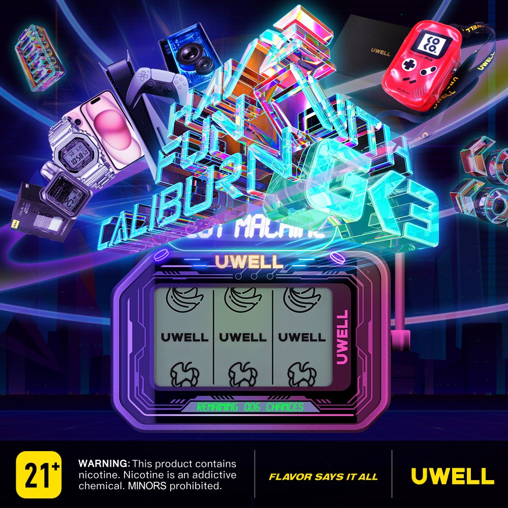 admar93_'s tweet photo. Hi @Uwelltech Hey, friends! I’m spinning the UWELL CALIBURN GK3 Slot Machine for a shot at winning iPhone 15, PS5, and more! Join me and let’s win together!

#CaliburnGK3 #havefunwithGK3 https://t.co/pNyb84IV0E