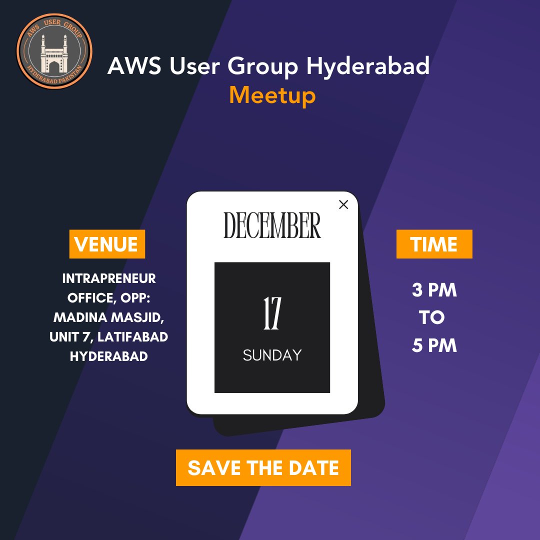 AWS User Group Hyderabad Pakistan tweet media