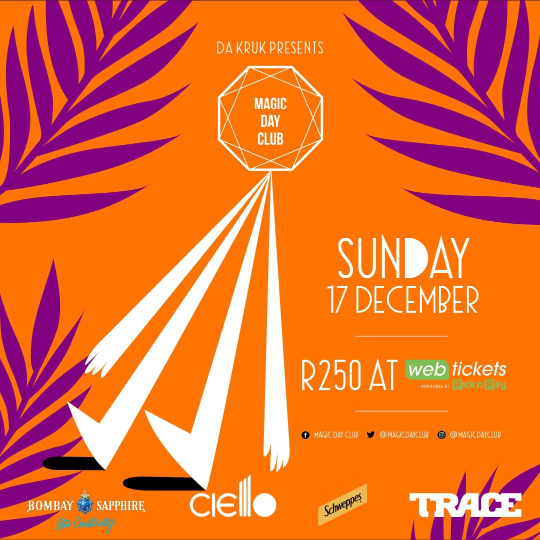 MagicDayClub's tweet photo. See you there!😉
Tickets are available on @webticketsSA https://t.co/LbQTvalHuG and in all @PicknPay stores
#MDC23
#MagicDayClub2023
#SimonsigWines
#MDC
#ProtectTheVibes
#RubixCubeAgency https://t.co/5ko9RCga2B