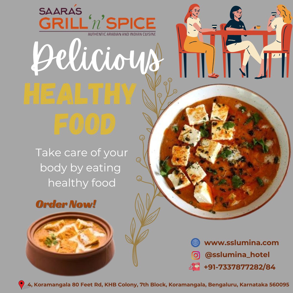 🔥✨ Exciting News! Saara's Grill 'N' Spice is turning up the heat! 🔥✨
.
.
#grillnspice #foodiefiesta #dᴇʟɪᴄɪᴏᴜsdᴇʟɪɢʜᴛs #SaarasSpiceAdventure #foodlovers #foodgoals #spiceitup #bangalore #bengaluru #foodtaste #chef #bestfoodinbangalore #bangalorefood