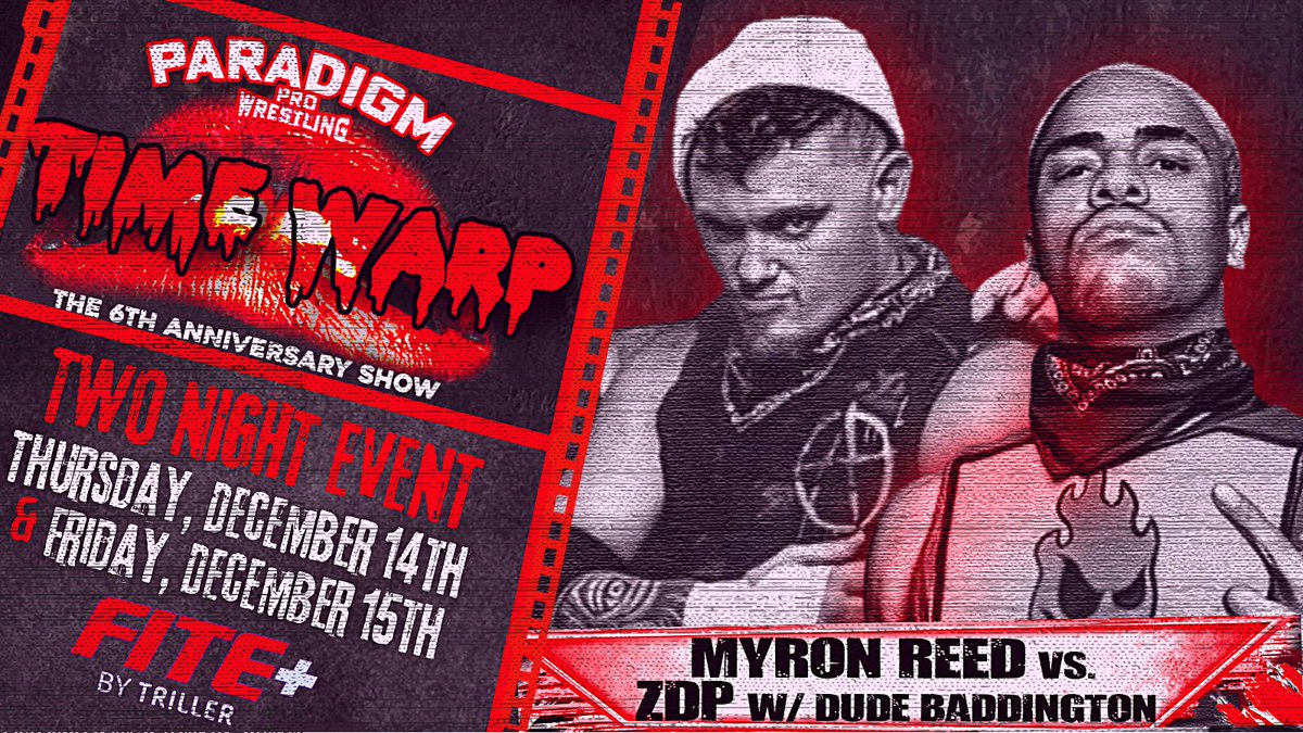 ParadigmProWres's tweet photo. Check out #PPWTimeWarp and #PPWDream this Thursday & Friday on @FiteTV's #FITEPlus!
Featuring
@DerekNeal91 vs @LordCreweKills
@TheBadReed vs @zdp_official1
@DustintapsUout vs @502Pitbull
@shawmason_ vs Jacob Ratliff https://t.co/L6v5ZJBpSp
