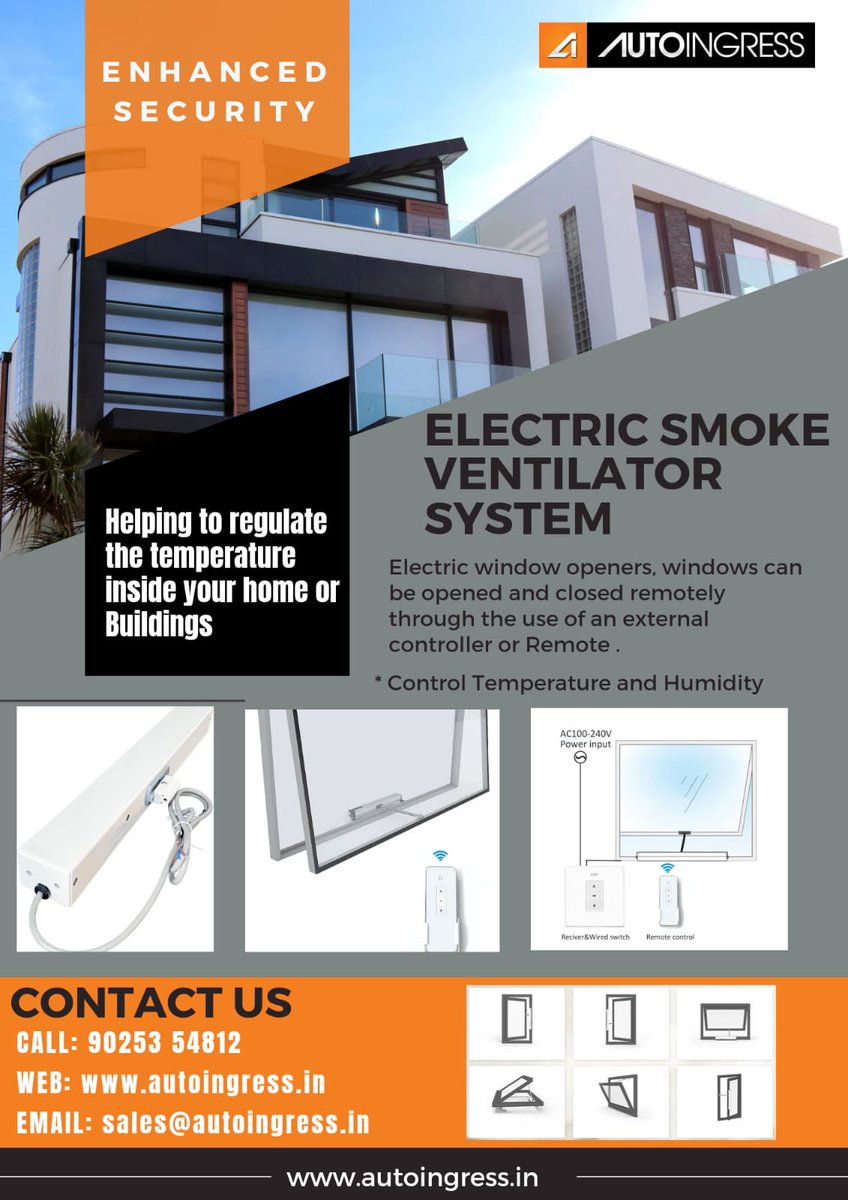 Do you know that keeping the building well ventilated can keep the occupants more healthier than ever? Further, automation of window can also rescue valuable lives. To know how you can achieve indoor air quality and building safety using window automation, reach us....