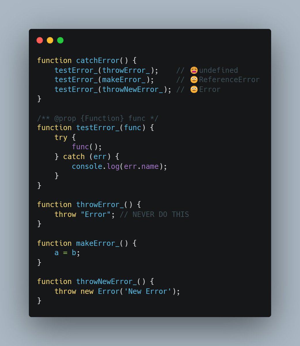 max__makhrov's tweet image. One thing I did not know, lol
😩Never throw errors as text
🙂throw new Error(...) instead
#AppsScript #JavaScriptmas