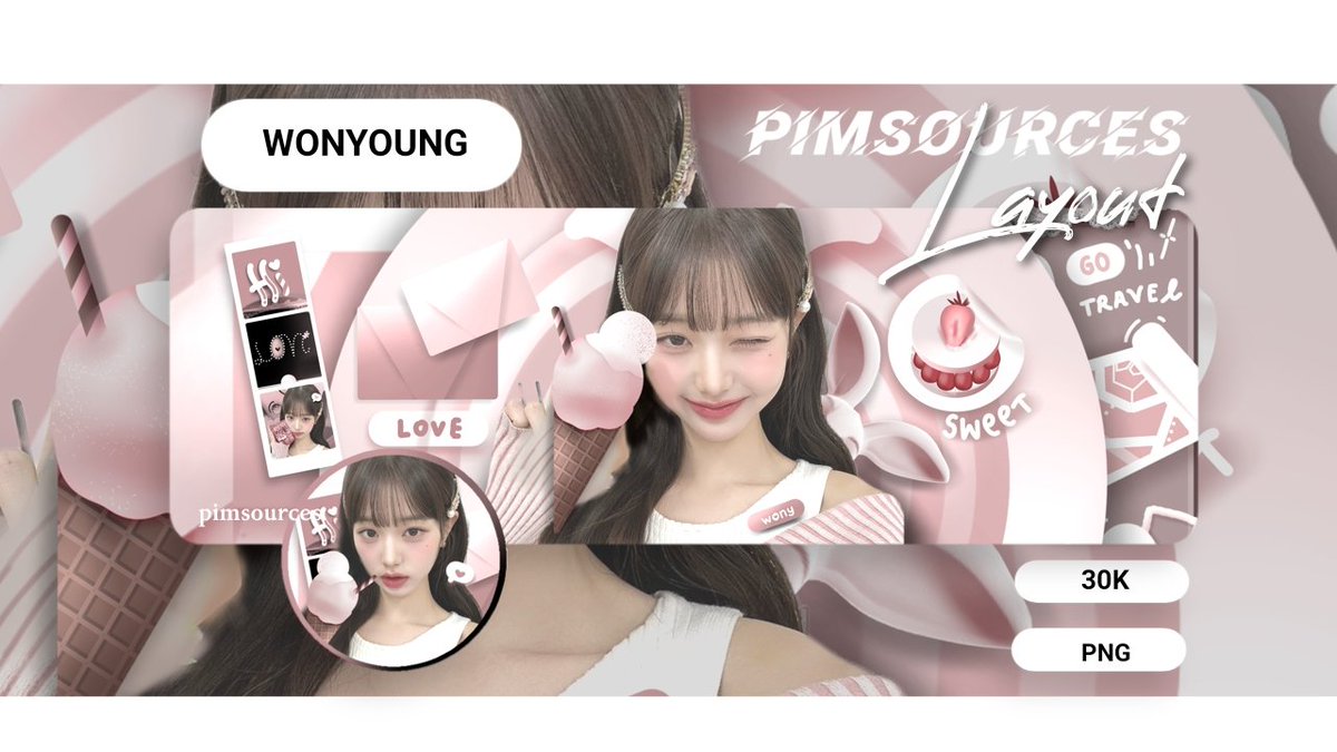 _pimsources's tweet photo. Repost please thank you 🩷
— Meet our lovely guest, the epitome of living doll and pink sweet strawberry dessert, Miss WONYOUNG at your service 🌸

t: #zonauang layout ready stock https://t.co/i5SNMq9XdD