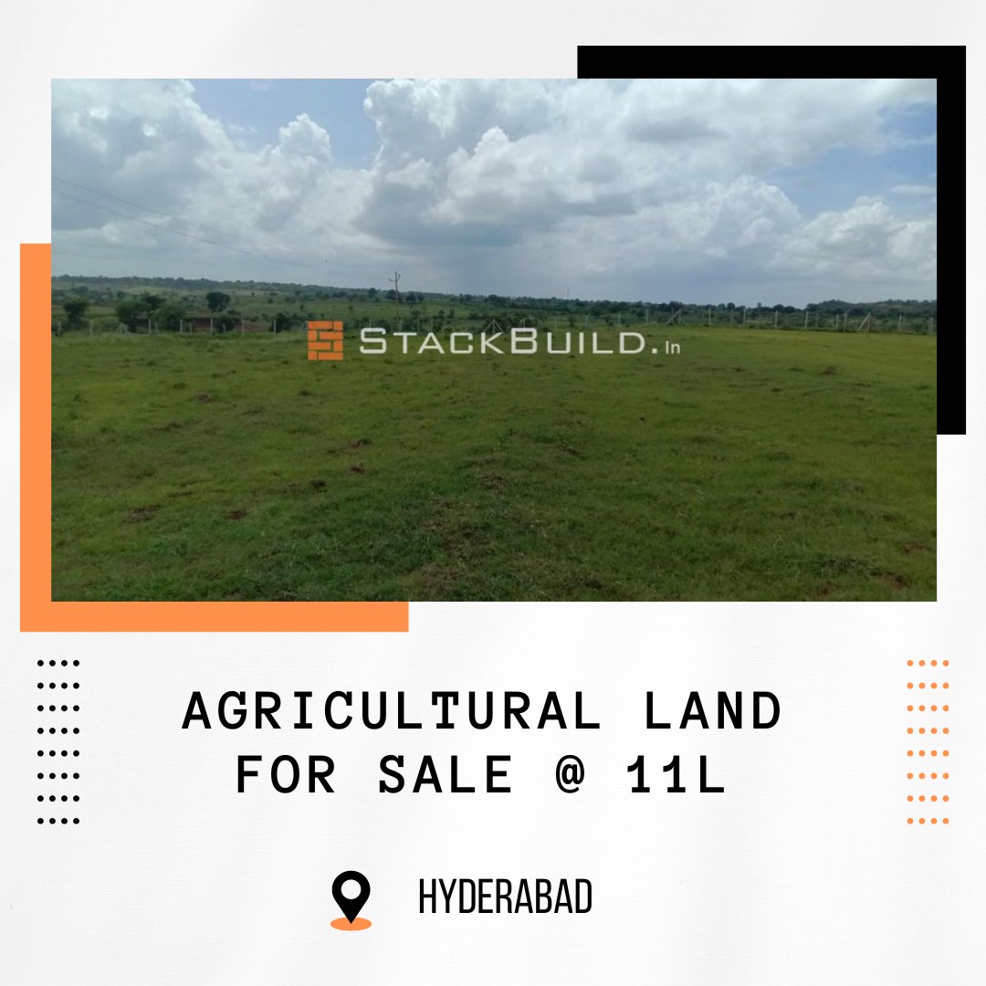 AGRICULTURAL LAND FOR SALE @ 11L

'Best Deal'

#agriculture #land #forsale #hyderabad #mominpet #propertyoftheday #bestdeal #homesforsale #homeowner #newlisting #openhouse #topagent #fixandflip #homebuyer #virtualtours

stackbuild.in/agricultural-l…
