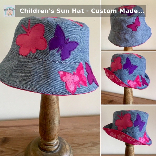 😍 Children's Sun Hat - Custom Made To Order 😍 starting at £22.00 Shop now 👉👉 shortlink.store/xfjyve-dbr_k #tweeturbiz #flockBN #Atsocialmedia #handmade #FBNpromo