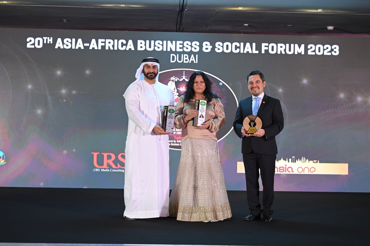 We celebrated the honor to our CMD Dr. Satya Vadlamani who was recognized with Asia’s Greatest Leader – Sustainability Practices 2023 and Asia’s Greatest Sustainability Brands 2023 awards at the 20th Asia Africa Business and Social Forum in Dubai!! @satya_cmd #GreatestLeader