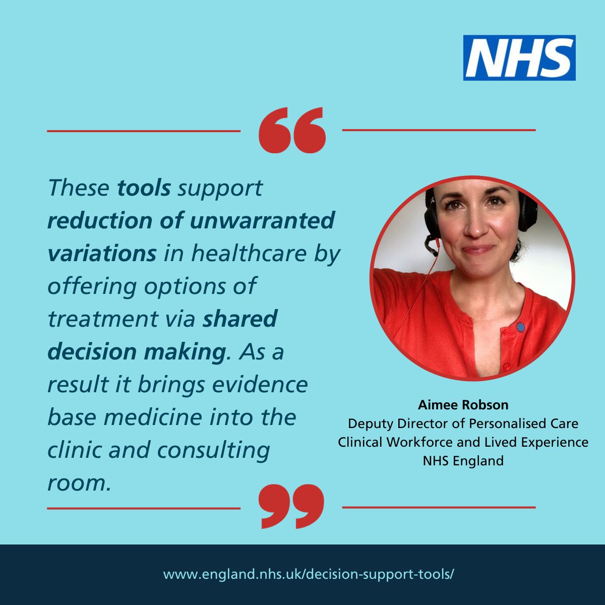 .<a href="/NHSEngland/">NHS England</a> has published five more decision support tools to assist clinicians and patients to hold a shared decision-making conversation to explain treatment, care and support to help consider what matters most to the person. #PersonalisedCare #teamCNO
england.nhs.uk/decision-suppo…