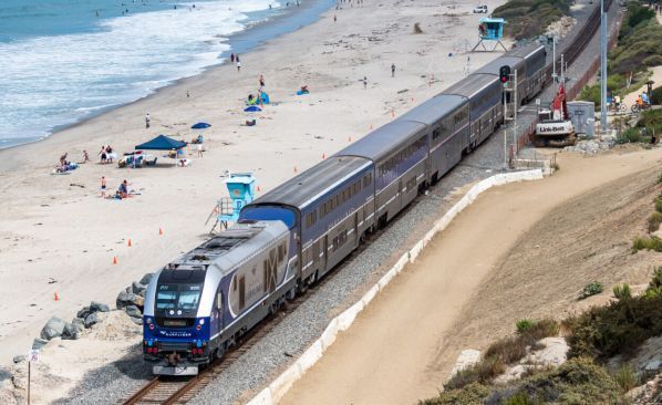 Beach goers  - SAVEATRAIN.COM #beach #infrastructure #usinvests #trains #railinfrastructure #upgraderail #california #amtrak #southern