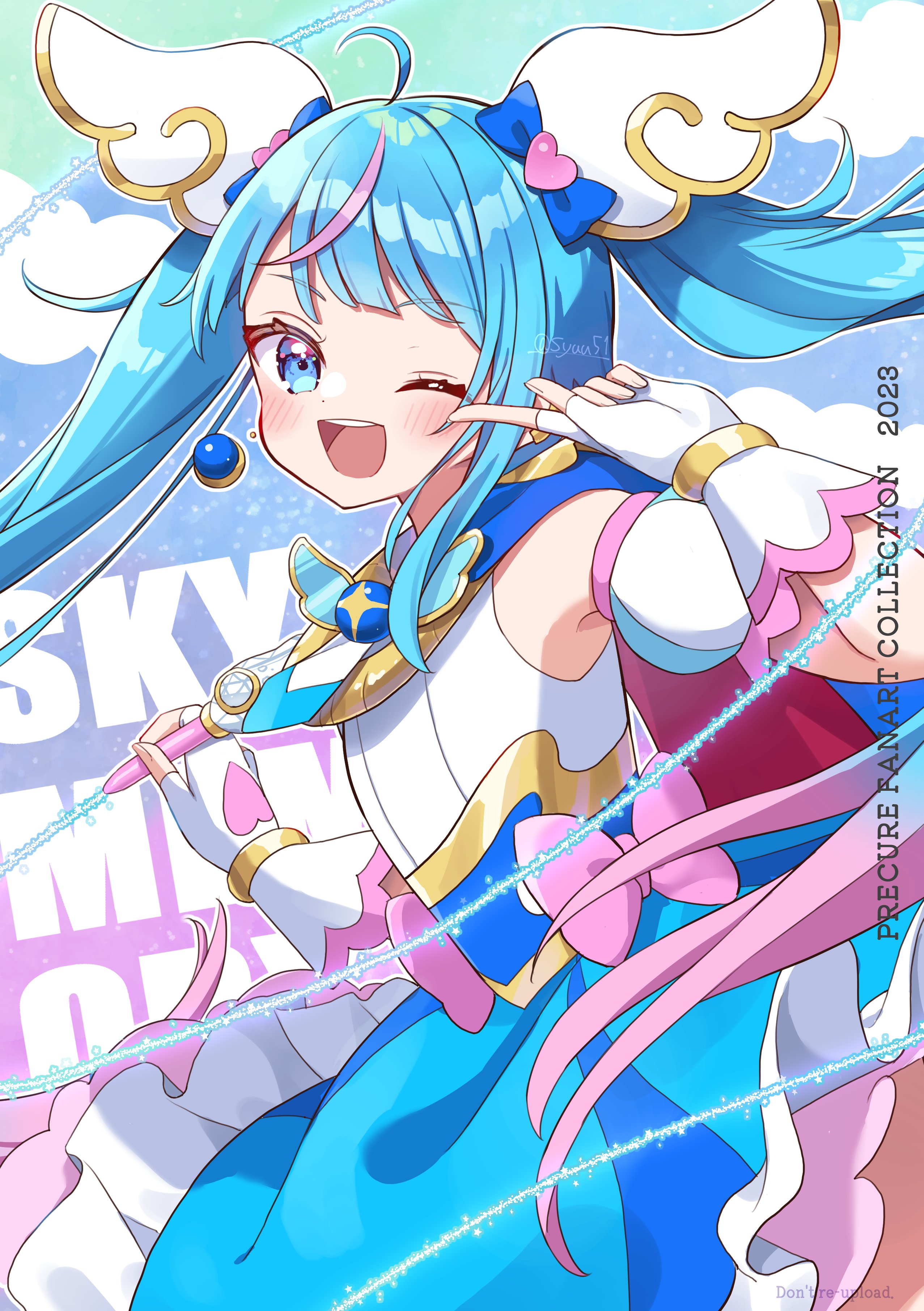C104 びびっどぼっくす 椎花びび 直筆イラスト ミニ色紙 竜華