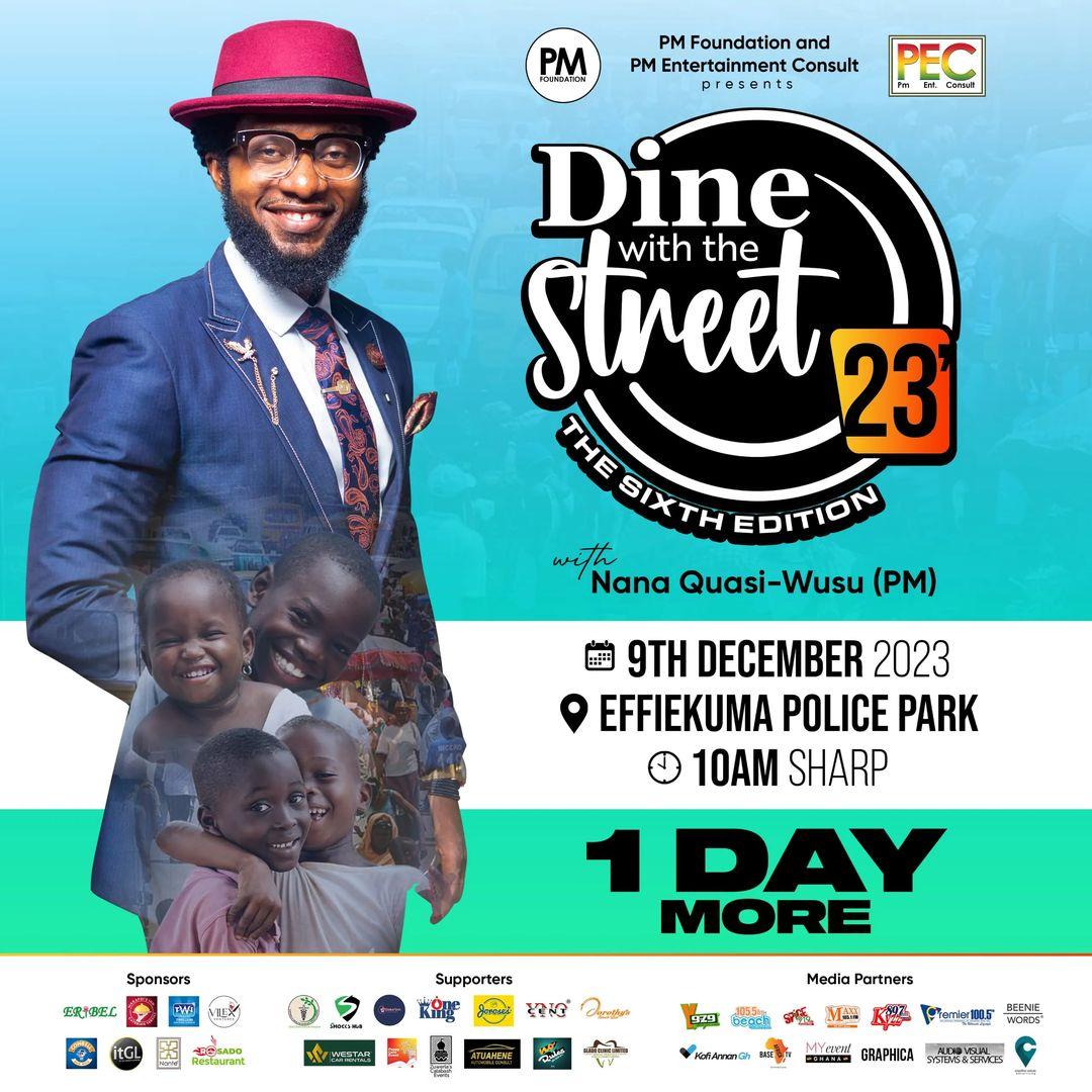 A day to go ..... 😍

#DineWithTheStreet23

 #The6thEdition #ServiceToHumanity #MadebyGod #UpnessStill #Blaklaaa ❤️❤️❤️❤️❤️❤️❤️